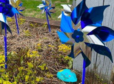 Child Abuse Awareness pinwheel